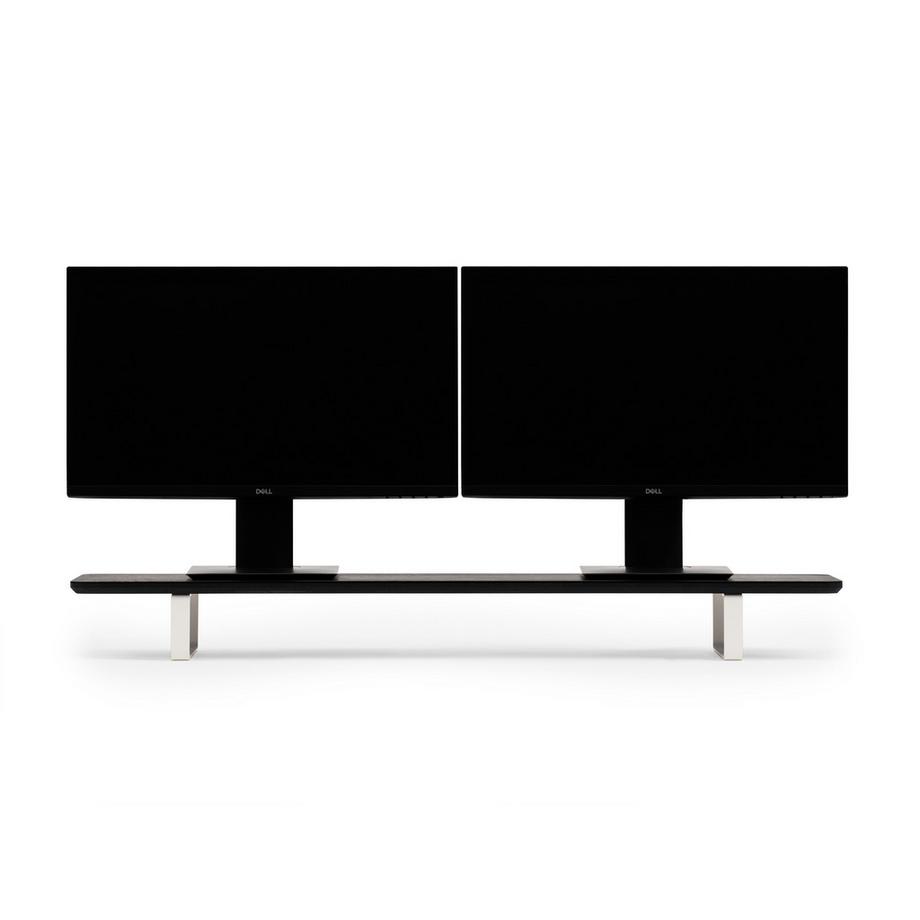 Oakywood Desk Shelf - Repose-bureau en bois massif - Noir / Blanc  