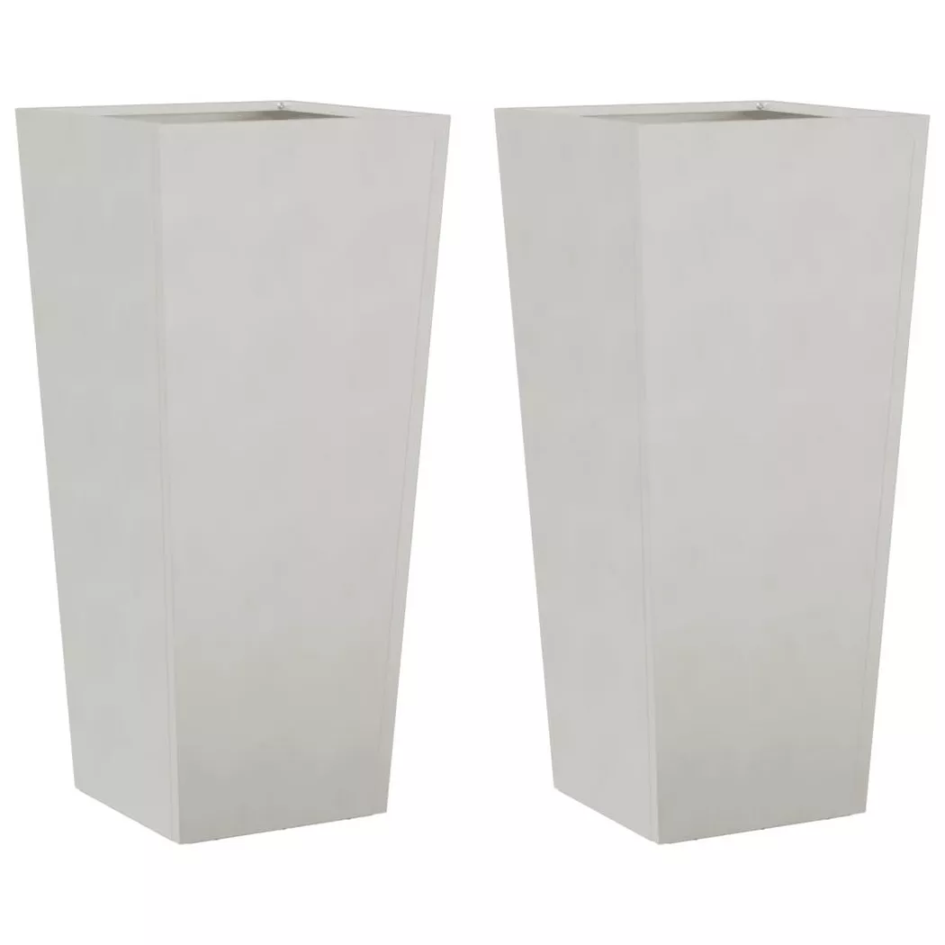 VidaXL - Jardinière acier, One Size, Noir Light