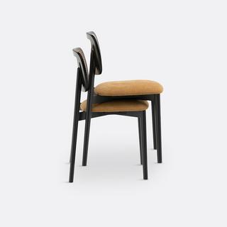 La Redoute Intérieurs Lot de 2 chaises hêtre et cannage  