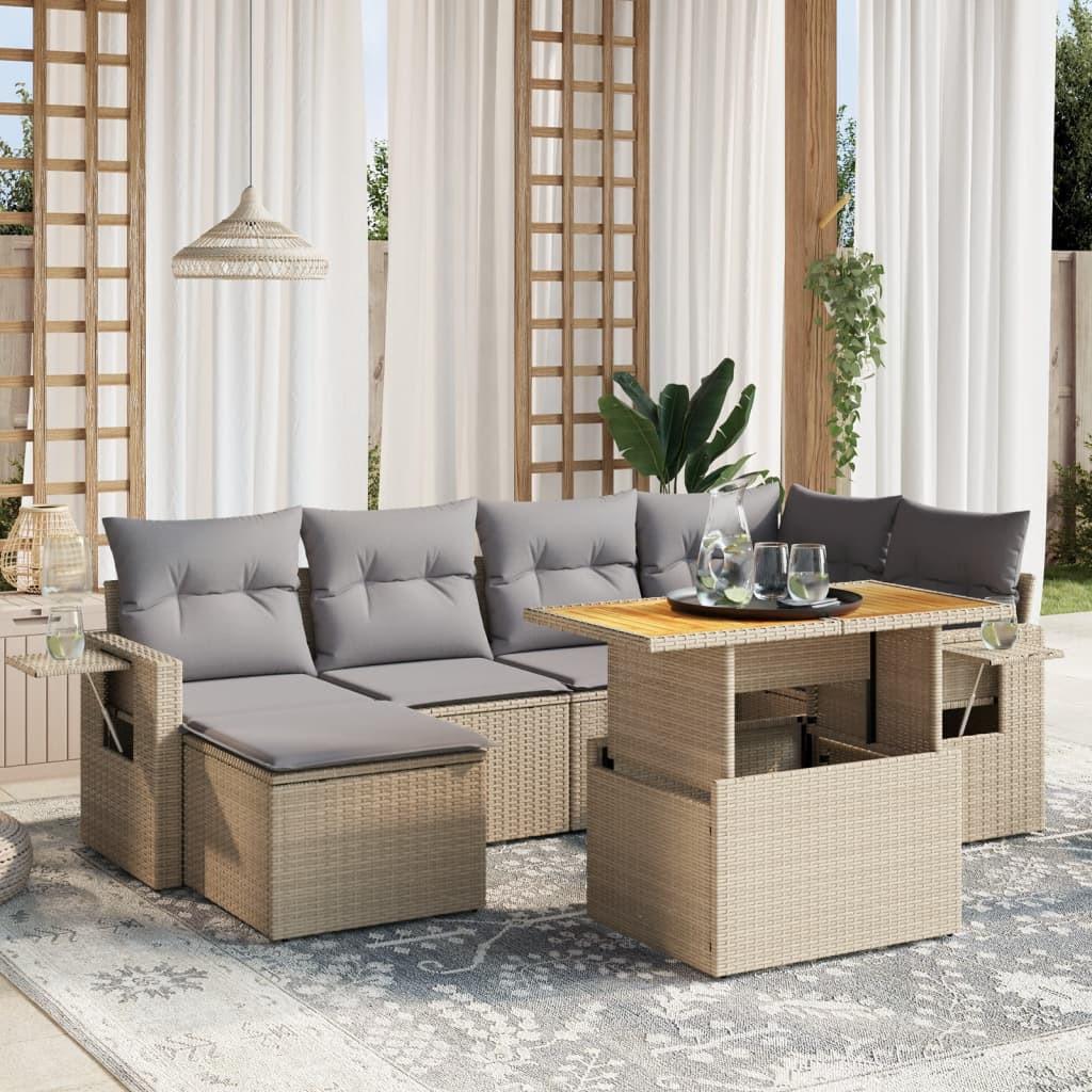 VidaXL Garten sofagarnitur poly-rattan  