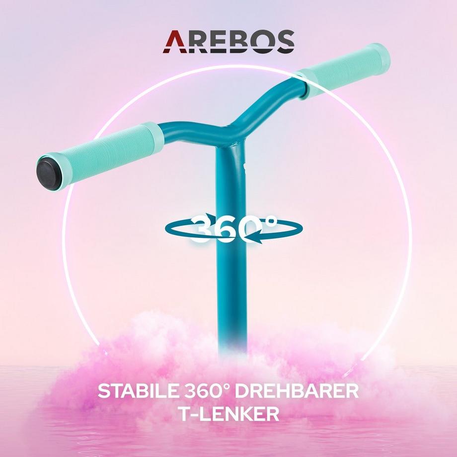Arebos  Stunt Scooter Tretroller Kickroller Cityroller | bis 100kg | ABEC-9 