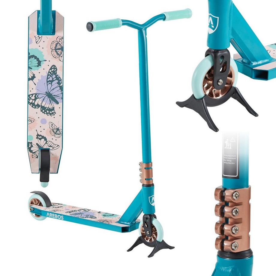 Arebos  Stunt Scooter Tretroller Kickroller Cityroller | bis 100kg | ABEC-9 
