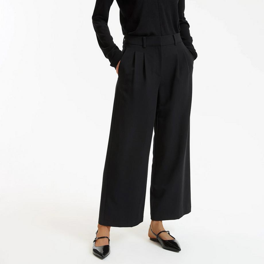 Weite Bundfaltenhose