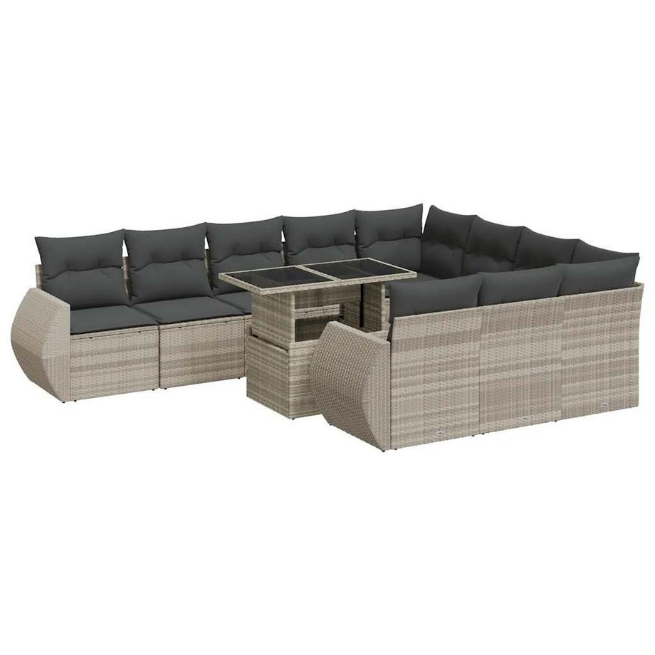 set di divani da giardino Polirattan