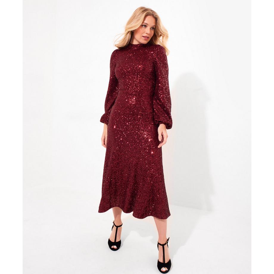 Joe Browns Robe Col Montant Sequins  