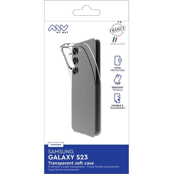 MYWAY  Cover per Galaxy S23 morbida 