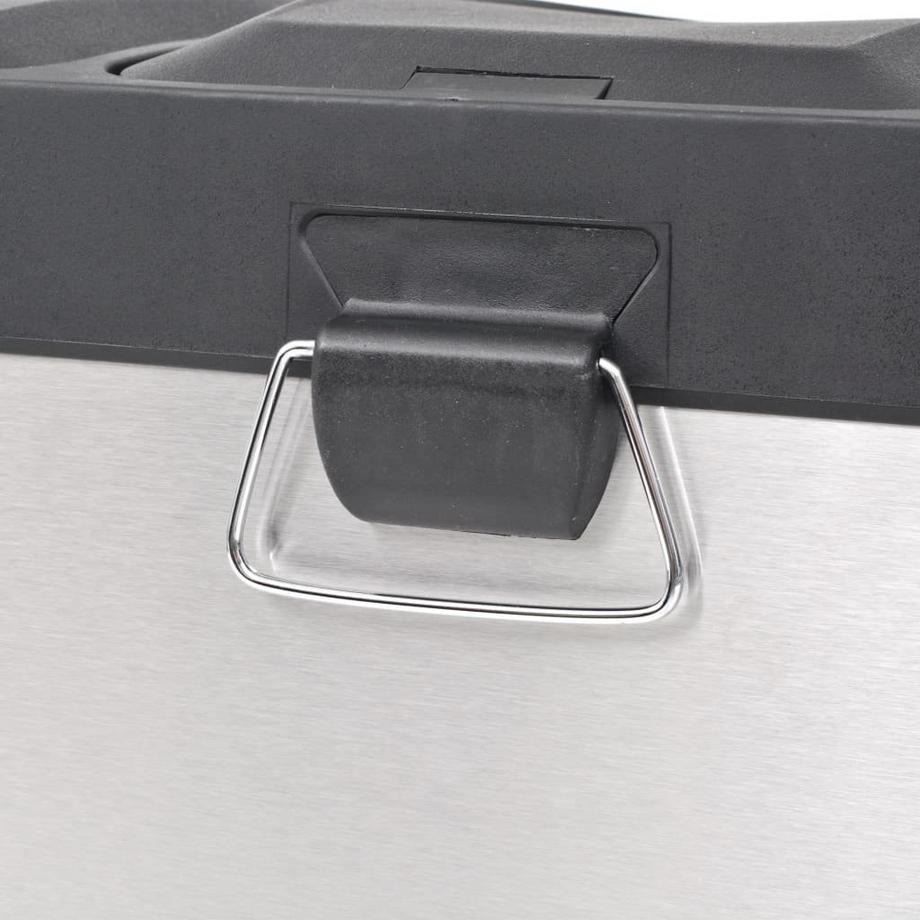 VidaXL Poubelle à ordures acier inoxydable  