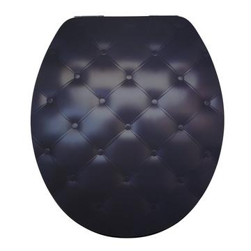 WC-Sitz Lyon Slow Down Black sofa - MDF - FSC® 100%