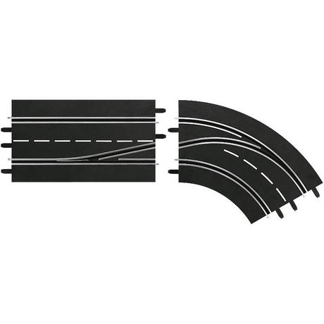 Carrera  Digital 124 Spurwechselkurve Rechts innen (2Teile) 