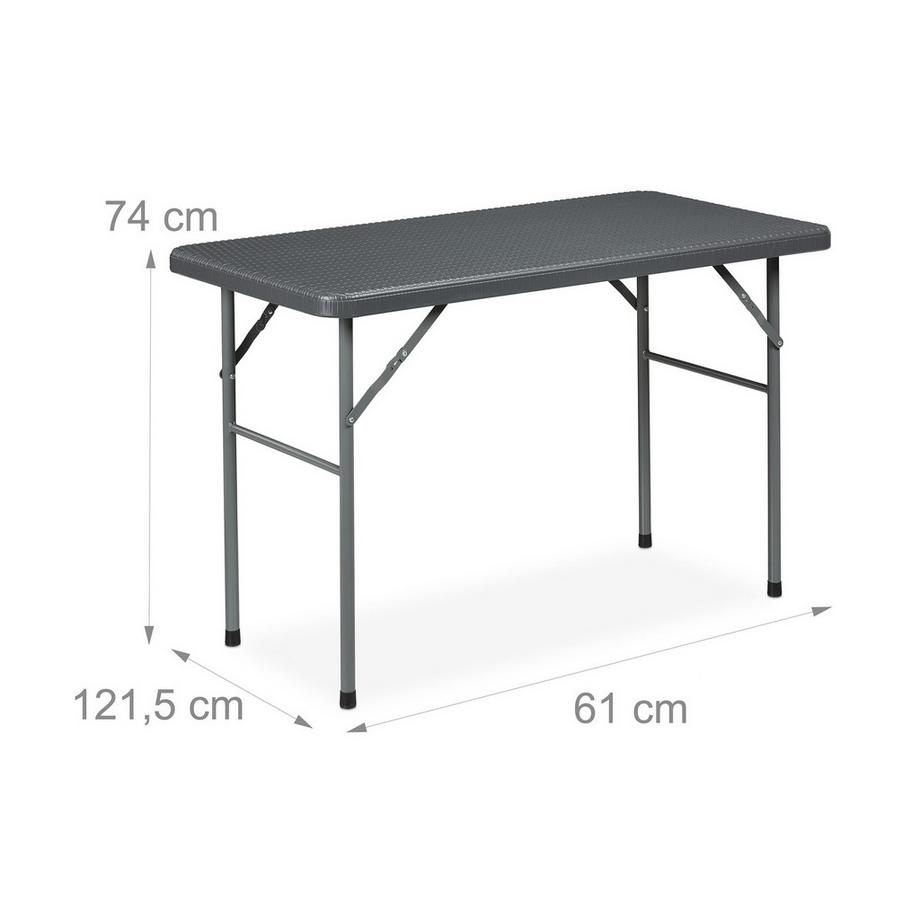 B2X Runder Gartentisch in Rattanoptik  