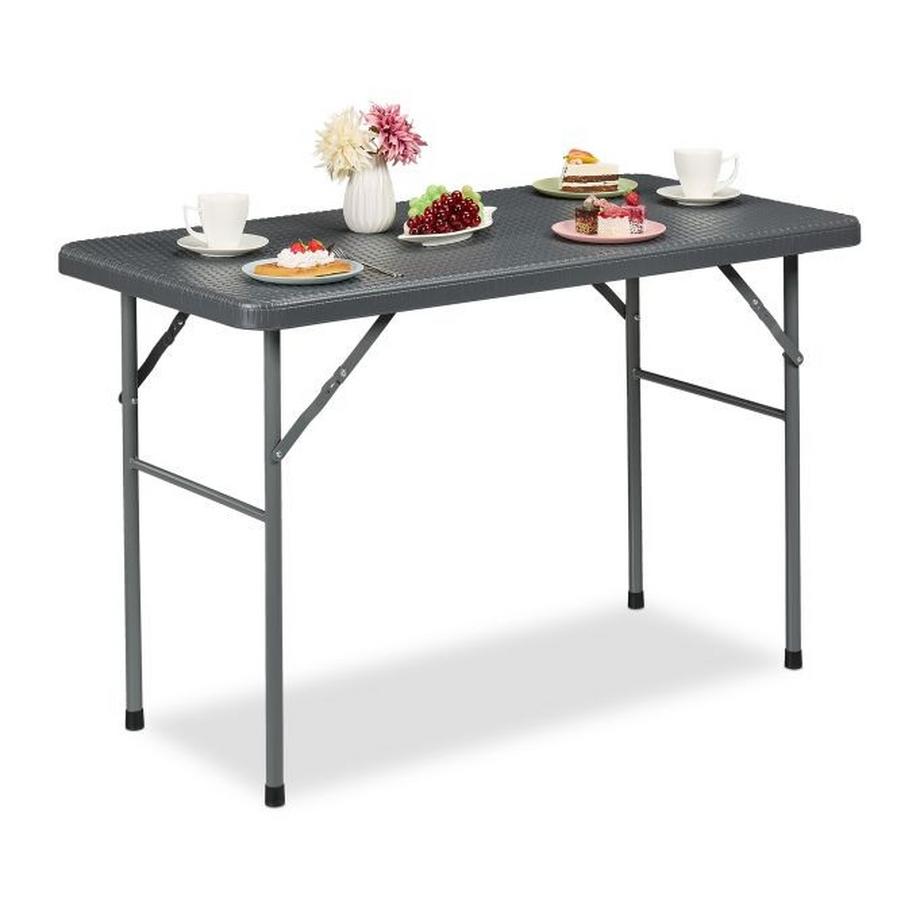 Runder Gartentisch in Rattanoptik