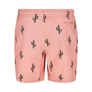 URBAN CLASSICS Badeshorts mit Kaktus-Print  