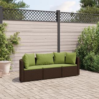 VidaXL set salotto da giardino Polirattan  