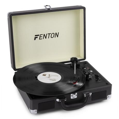 Fenton  Fenton RP115 Audio-Plattenspieler mit Riemenantrieb Schwarz Manuell 