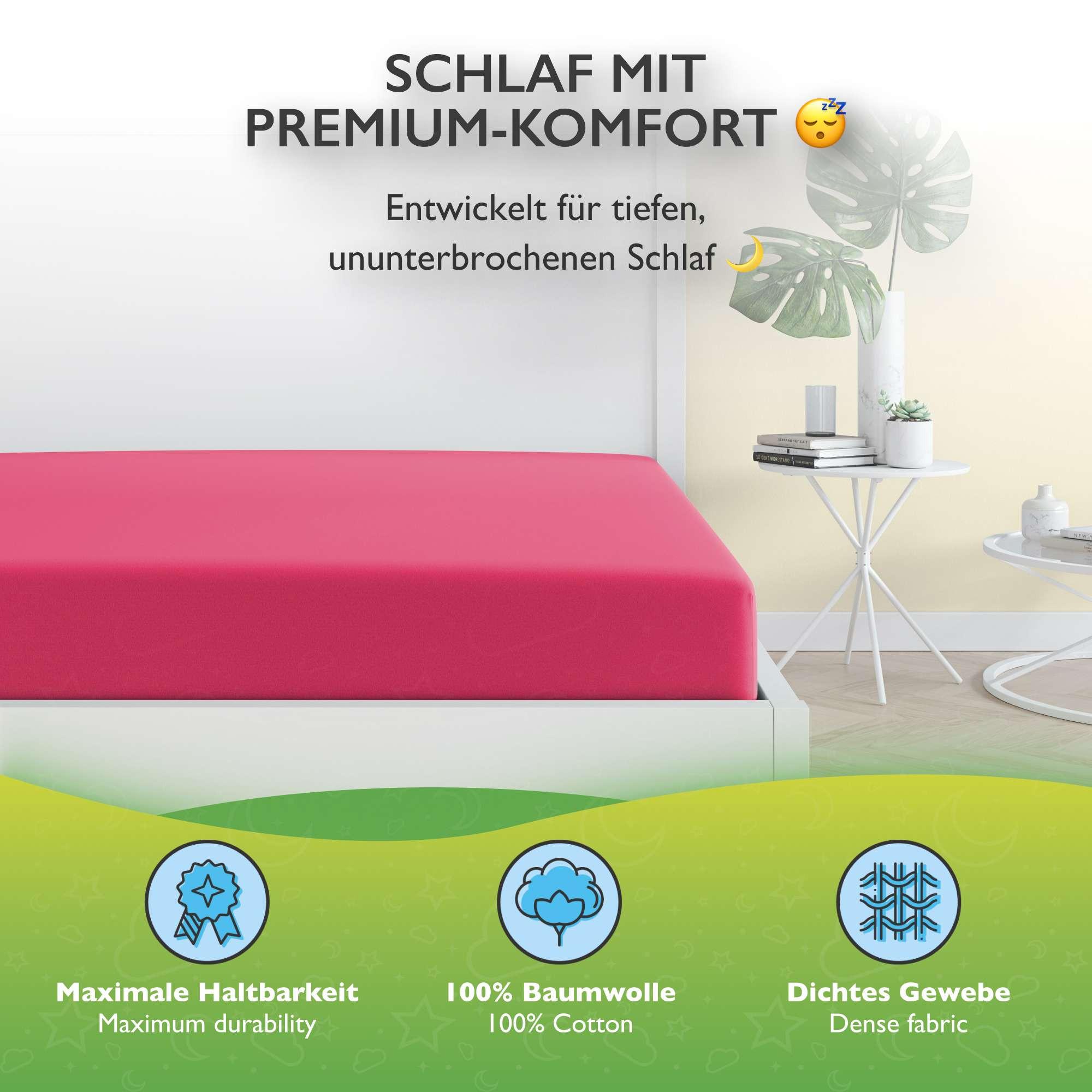 etérea Himmlische Qualität Topper Drap housse Comfort Jersey  