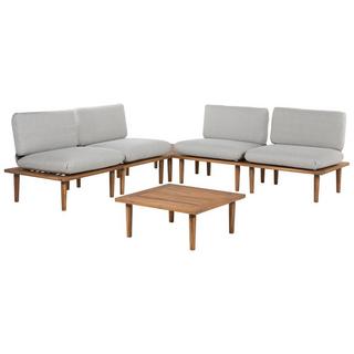 Beliani Lounge Set mit Tisch aus FSC® zertifiziertes Akazienholz Modern FRASCATI  