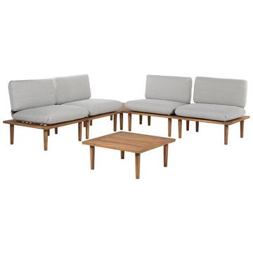 Lounge Set mit Tisch aus FSC® zertifiziertes Akazienholz Modern FRASCATI