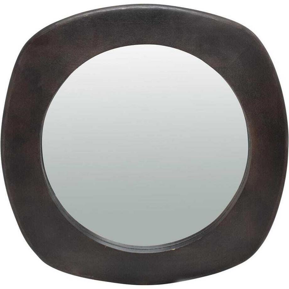 mutoni Spiegel Dudhi dunkelbraun rund 54  