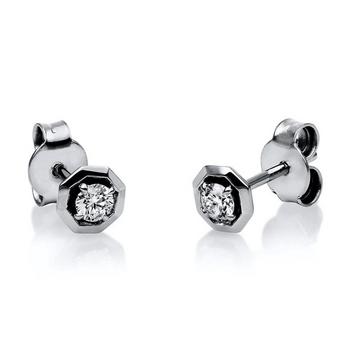 Ohrstecker 750/18K Weissgold Diamant 0.2ct.