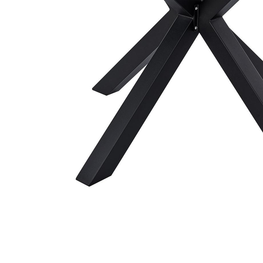 Beliani Garten-Essgruppe für 4 Personen aus Aluminium  MALETTO/GROSSETO  