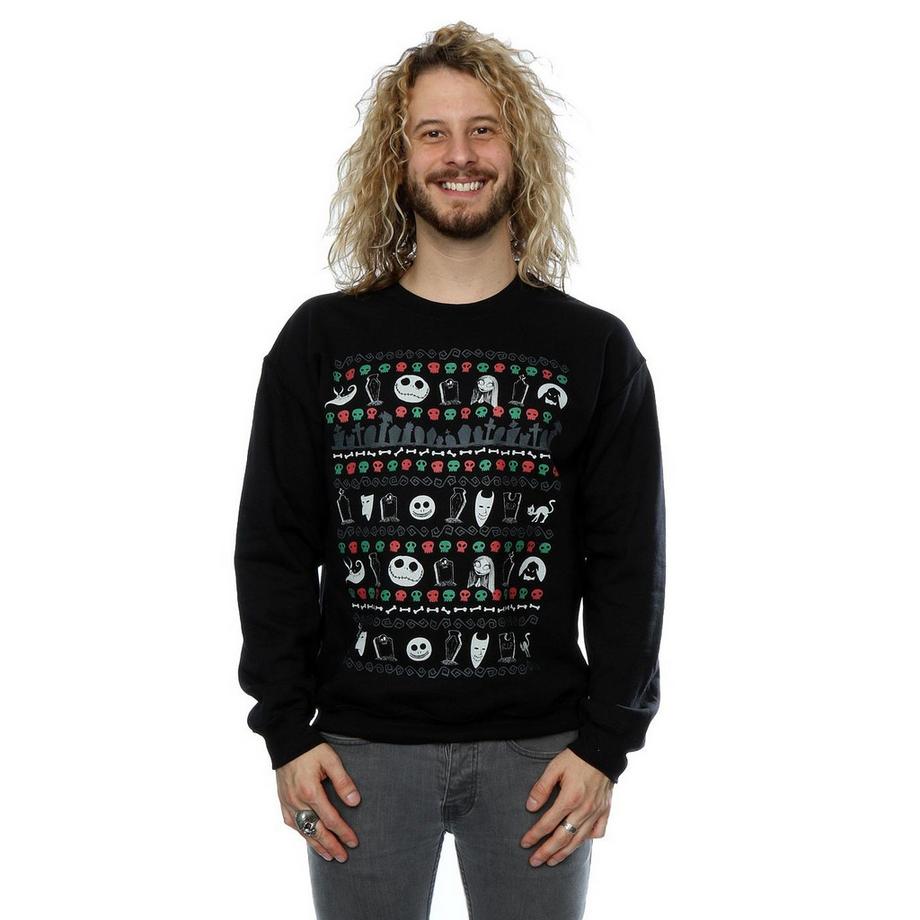 Disney Nightmare Before Christmas Felpa Stampata  