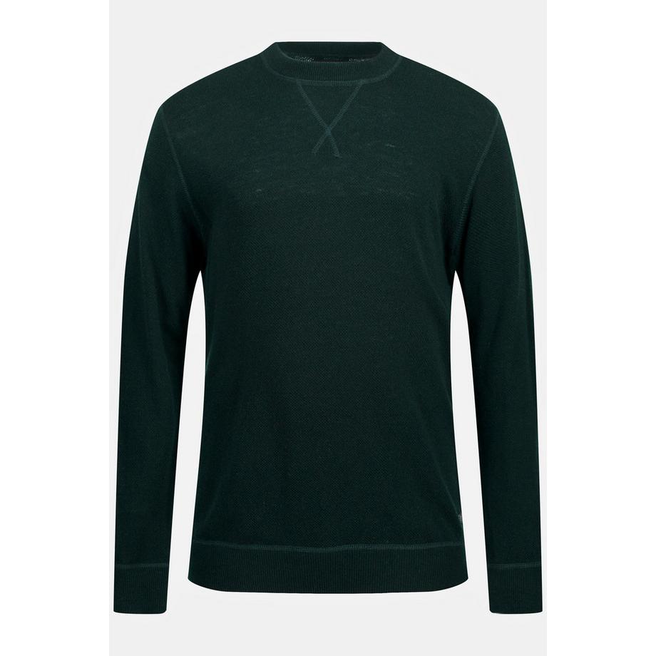 JP1880 Pull en laine mélangée Col rond avec détails  