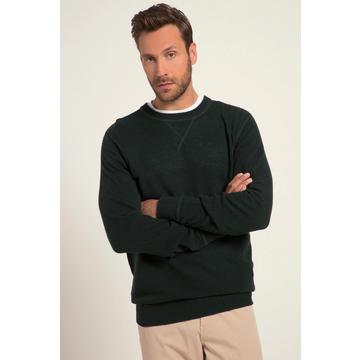 Pull en laine mélangée. Col rond avec détails travaillés. Jusqu'au 8 XL.