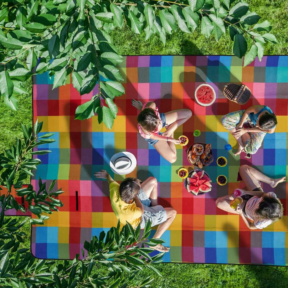 B2X Picknickdecke 300 x 200 cm kariert  