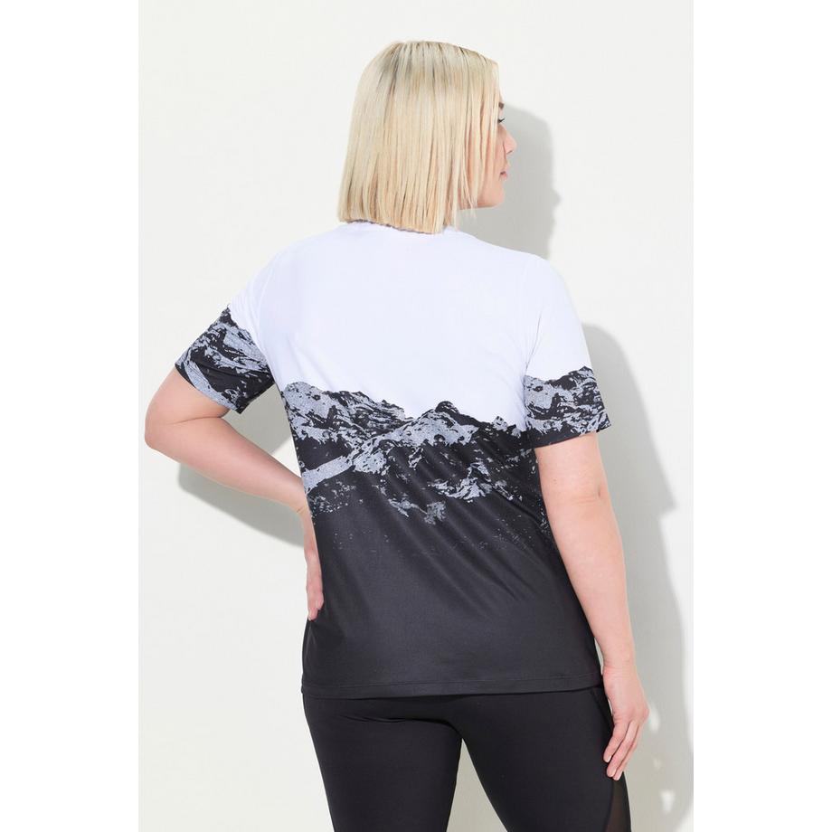 Ulla Popken Montagne Col Rond Manches Courtes T-shirt Technique  