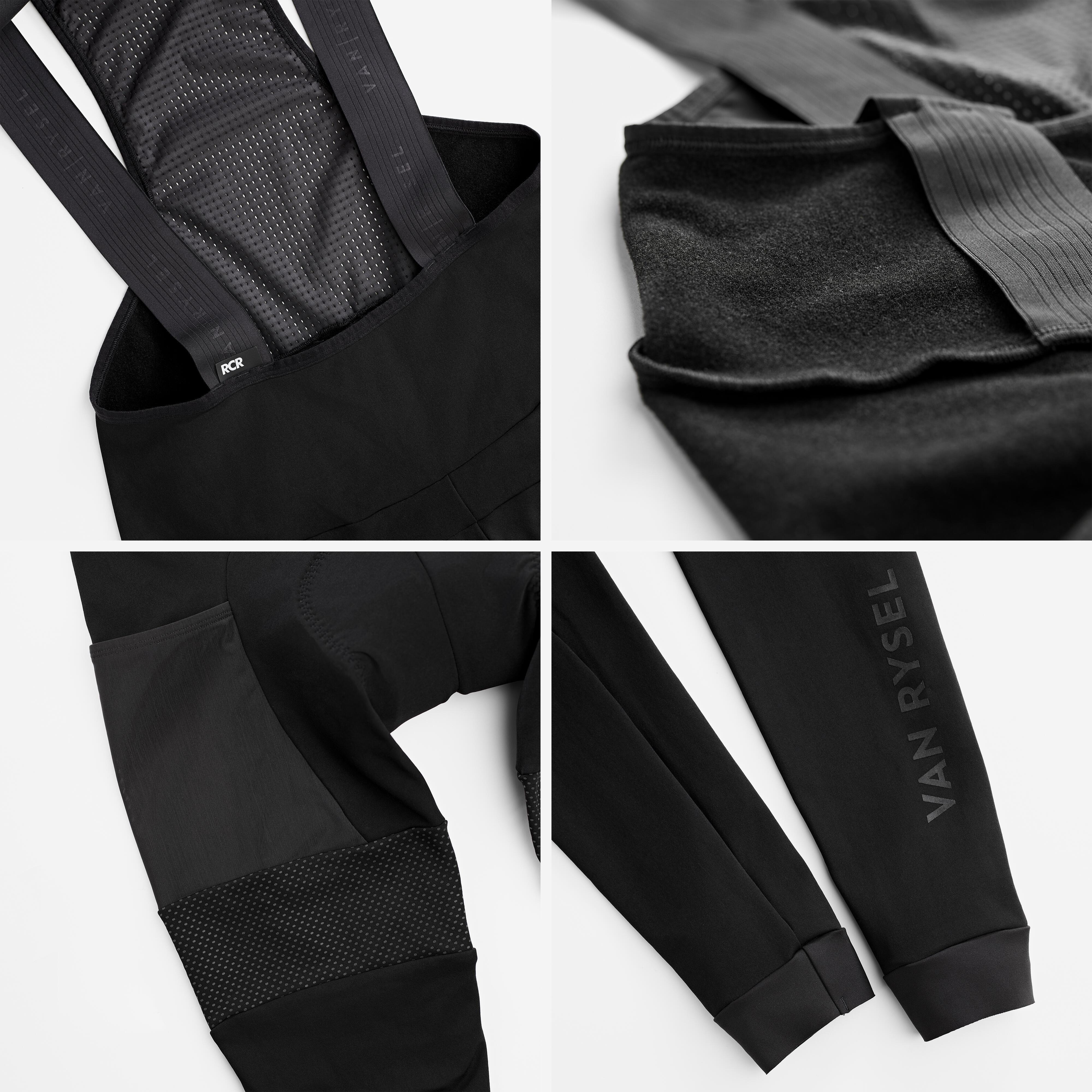 VAN RYSEL  Radhose Winter lang mit Trägern Rennrad Racer 