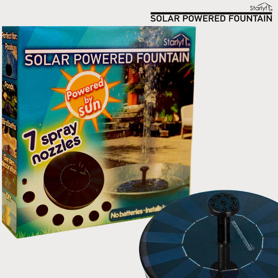 STARLYF  STARLYF-Solar Powered Fountain-Solarbrunnen für draußen 