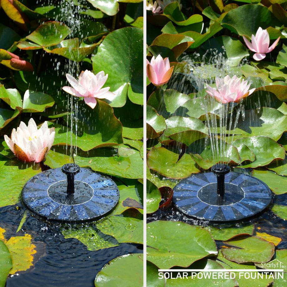 STARLYF  STARLYF-Solar Powered Fountain-Solarbrunnen für draußen 