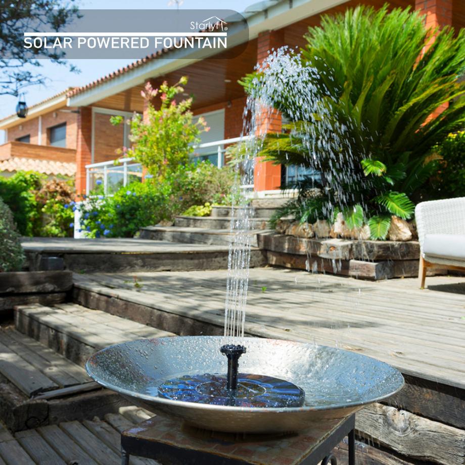 STARLYF  STARLYF-Solar Powered Fountain-Solarbrunnen für draußen 