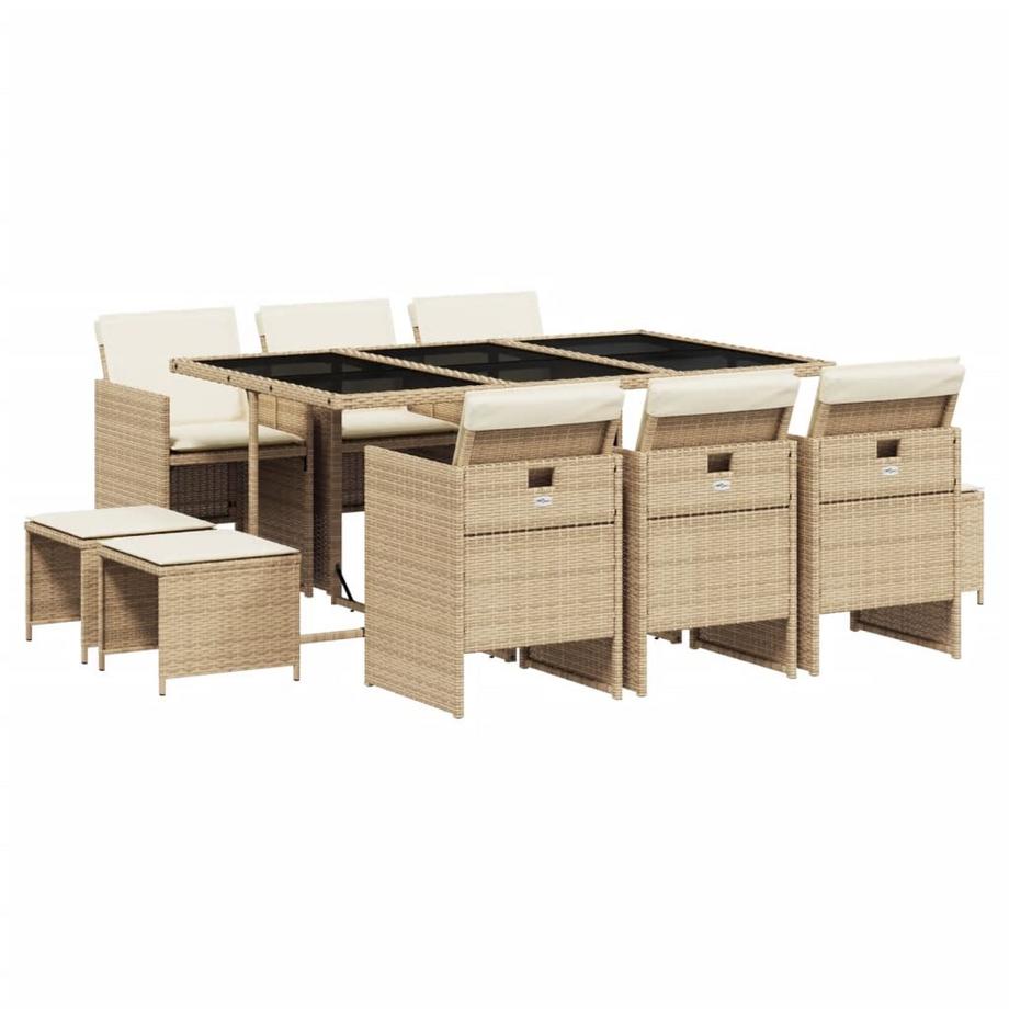 set da pranzo da giardino Polirattan