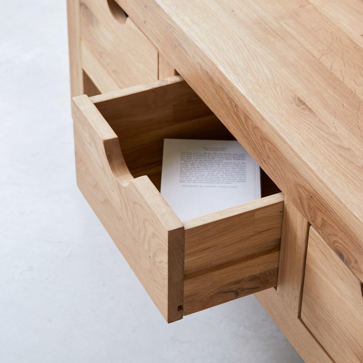 Tikamoon Couchtisch aus massiver Eiche Oliver  