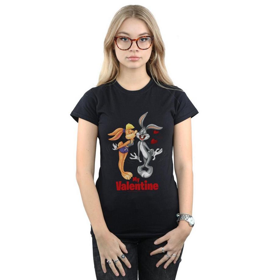 LOONEY TUNES T-shirt Saint-Valentin Bugs Bunny Lola Bunny  