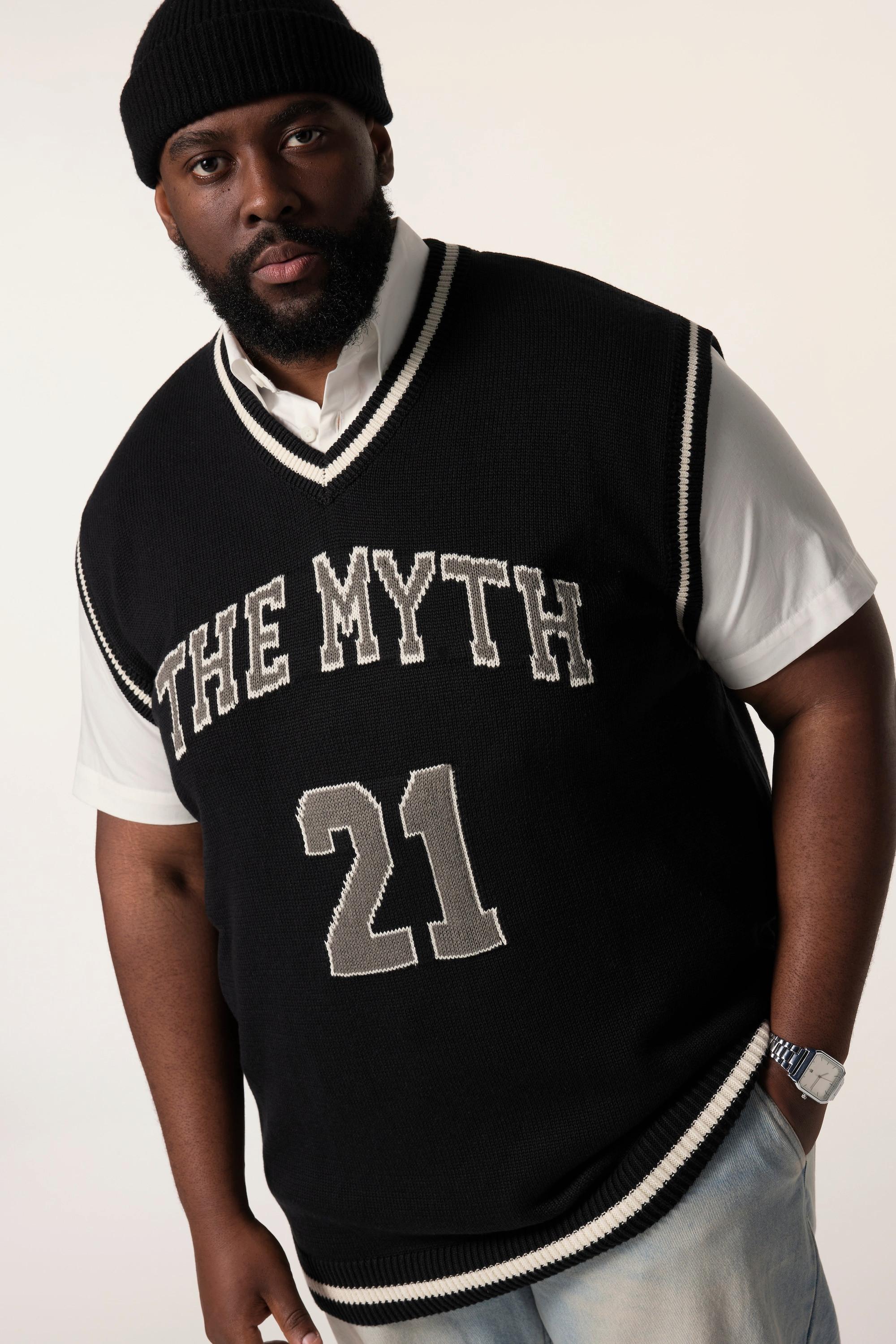 Sthuge Gilet Smanicato Scollo a V in Maglia  