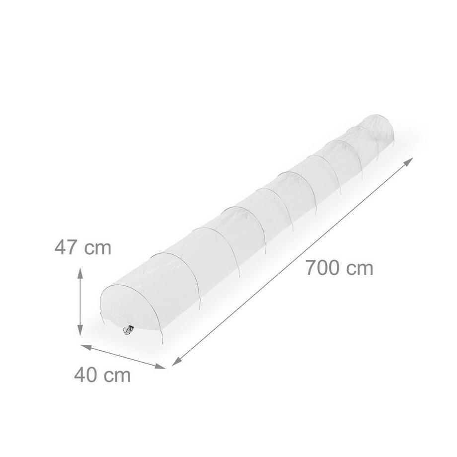 B2X Folientunnel PVC 7 m  