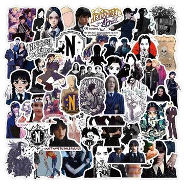 Aufkleber - TV-Serie Wednesday - 50 Stk