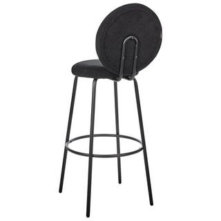 Beliani Lot de 2 chaises de bar en Bouclé Moderne EMERY  