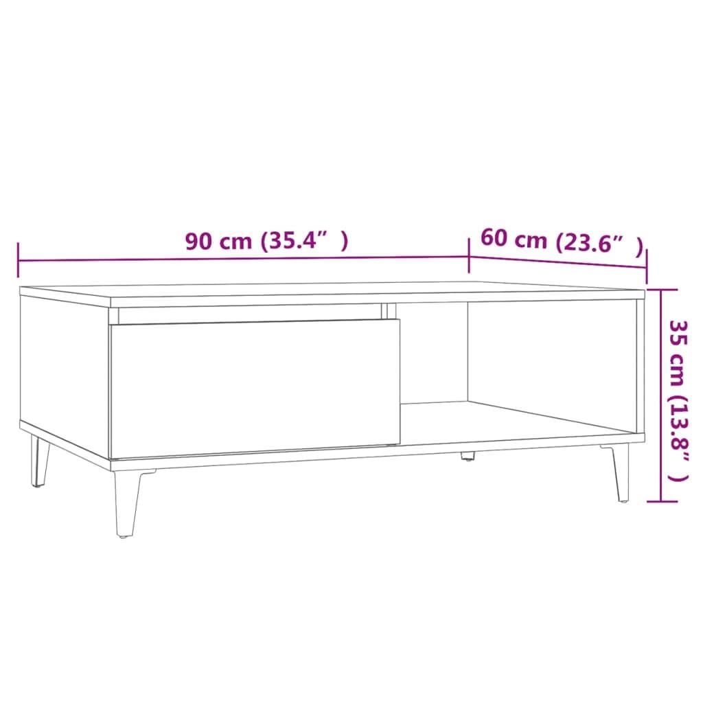 VidaXL Table basse bois d'ingénierie  