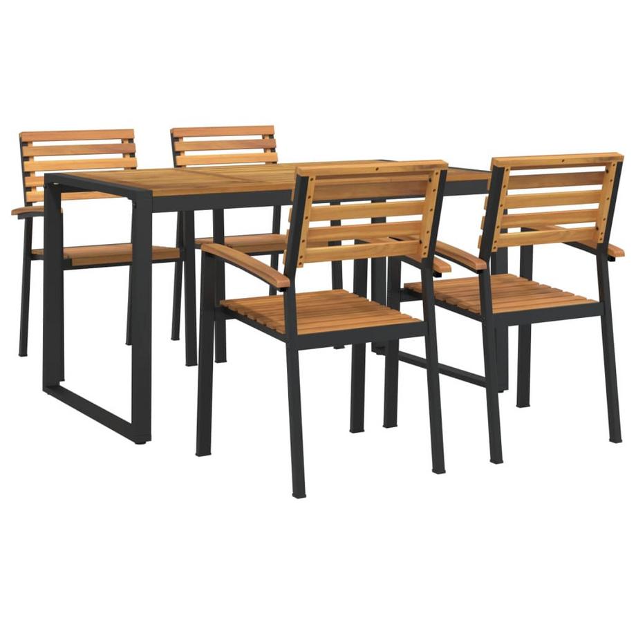 VidaXL Ensemble à manger de jardin bois d'acacia  