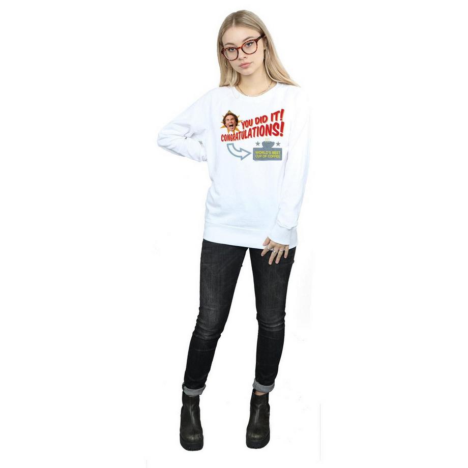 Elf World's Best Coffee Bedrucktes Sweatshirt  
