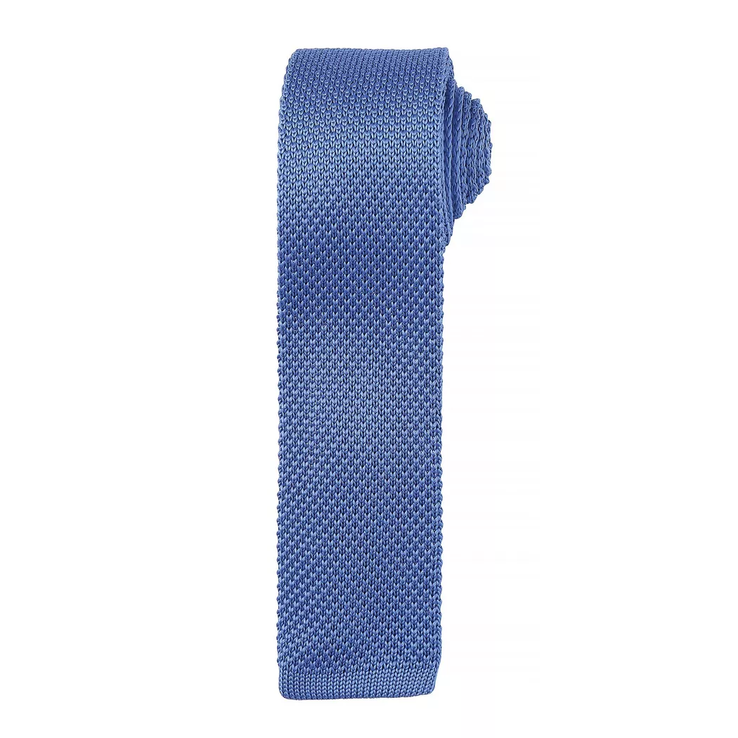 PREMIER - Krawatte mit Strick Muster (2 StückPackung), für Herren, Blau, Größe Onesize
