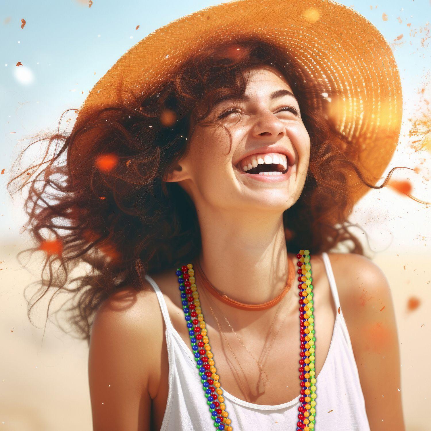 B2X  Collana di perle colorate neon set da 30 pezzi 