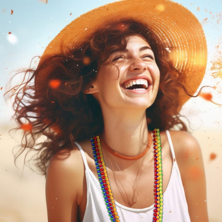 B2X  Collana di perle colorate neon set da 30 pezzi 