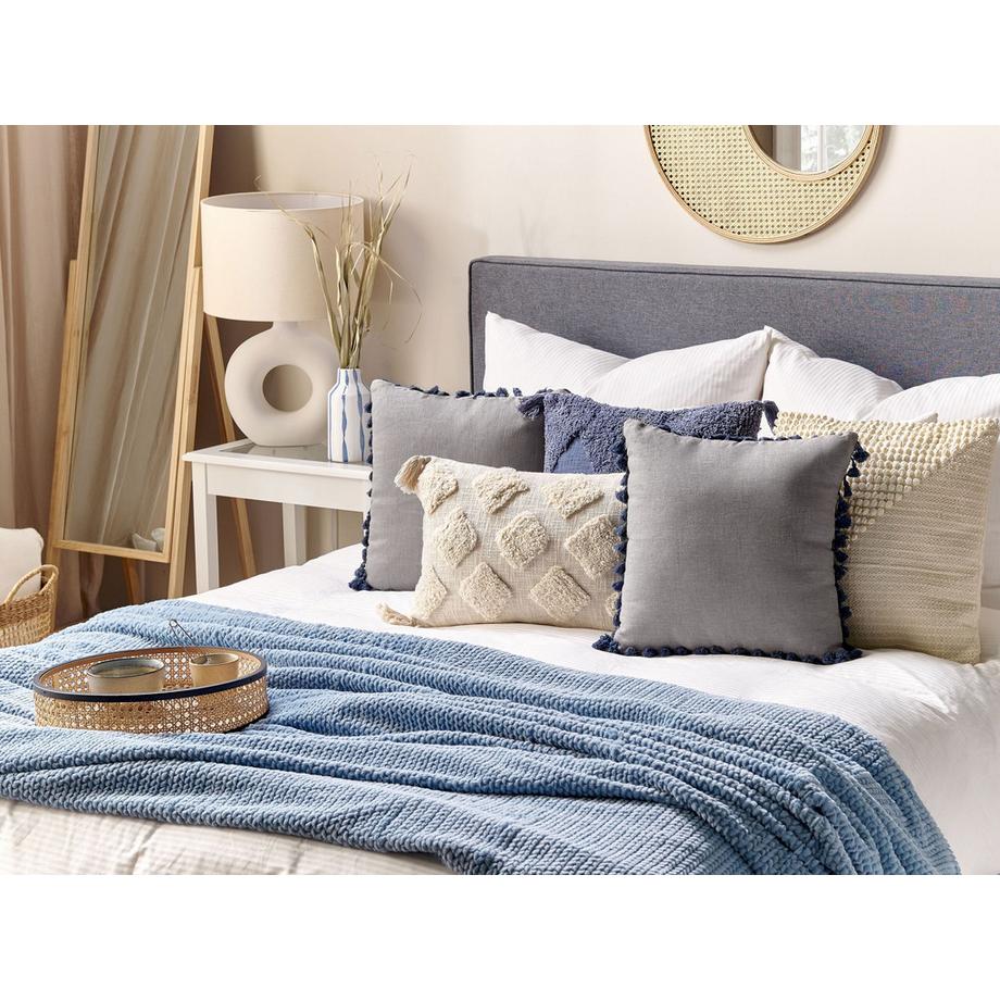 Beliani Set di 2 cuscini en Lino Moderno CARPINUS  