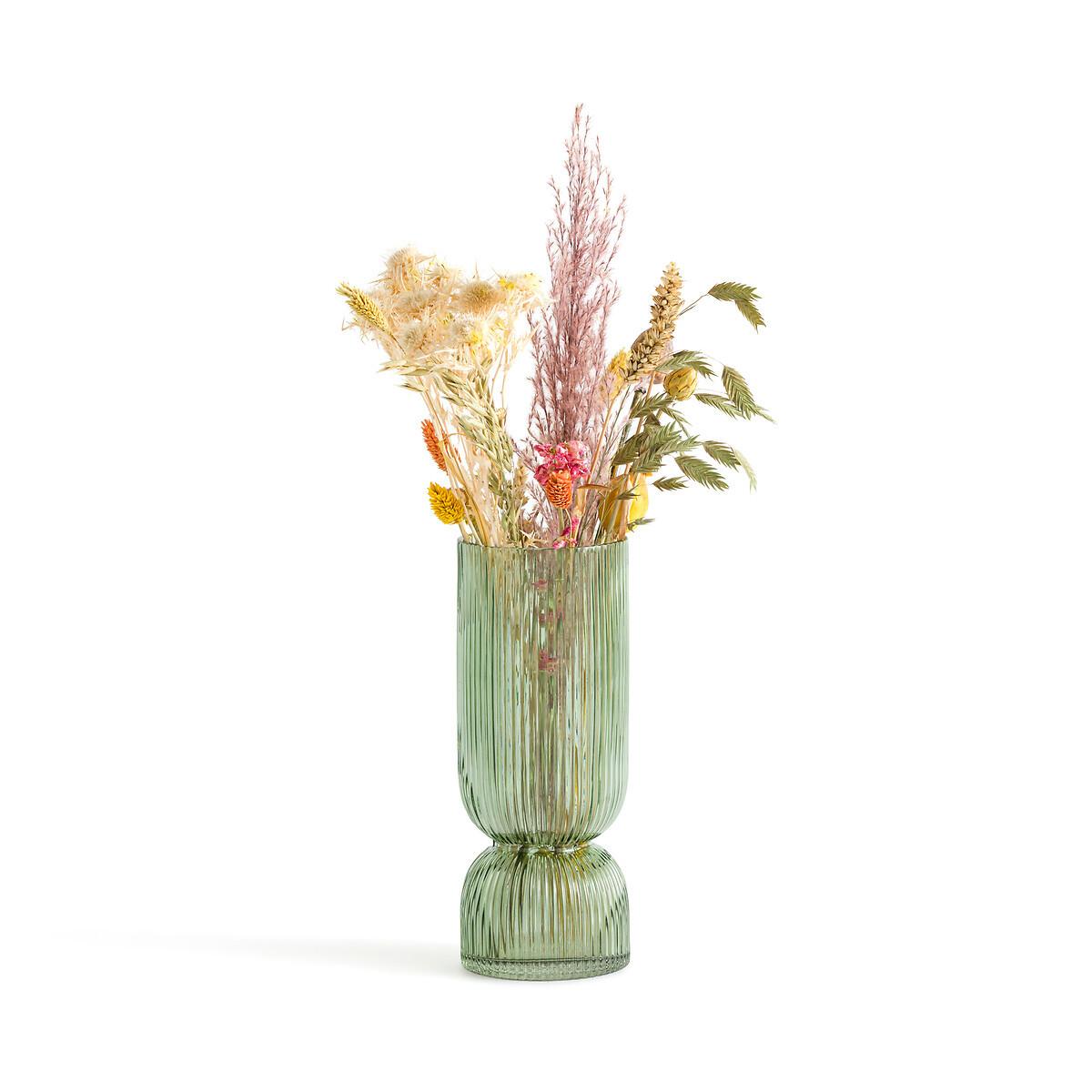 La Redoute Intérieurs Vase en verre strié H26 cm  