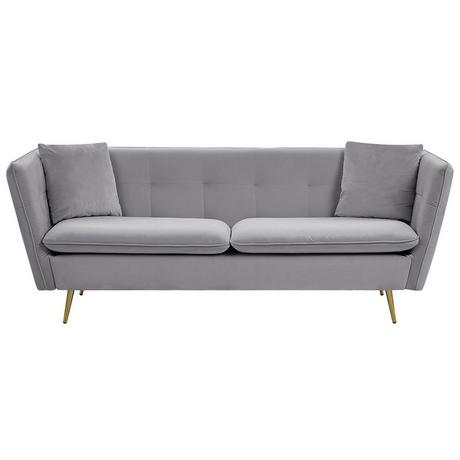 Beliani 3 Sitzer Sofa aus Samtstoff Glamourös FREDERICA  