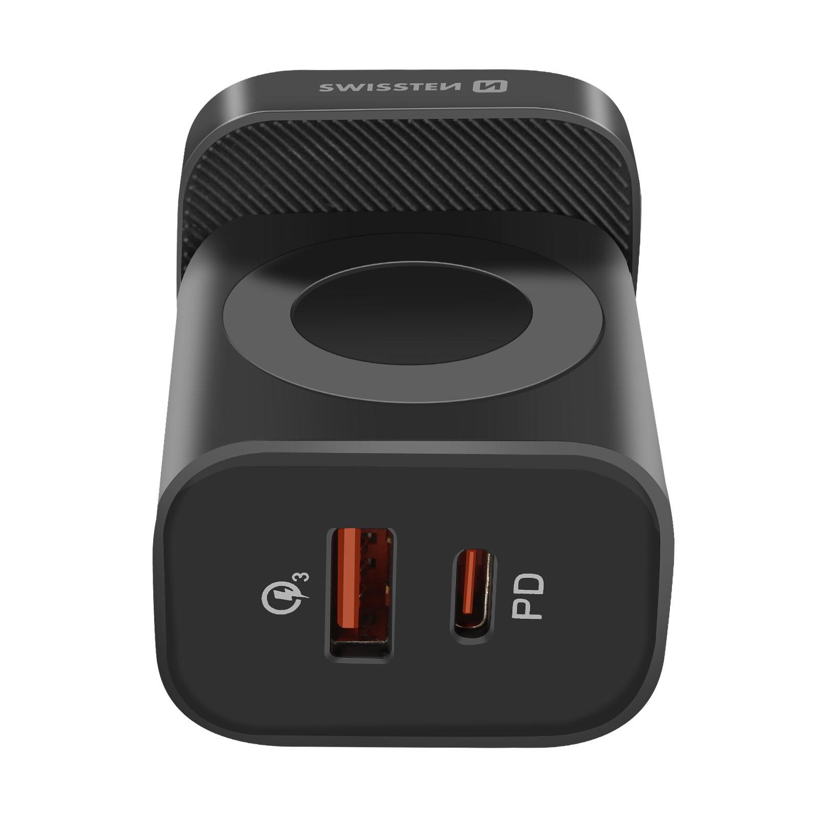 SWISSTEN  Caricatore USB / USB-C / Apple Watch 